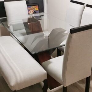 Comedor Moderno 6 sillas lisas