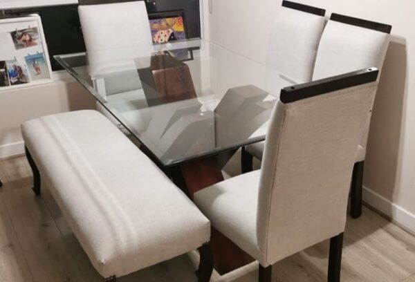 Comedor Moderno 6 sillas lisas
